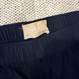 Free-Est Free People Black Culotte Shorts